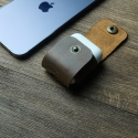 Airpods 2. Nesil Deri Kılıf-Taba