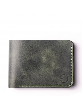 Teak Deri Cüzdan-Yeş...